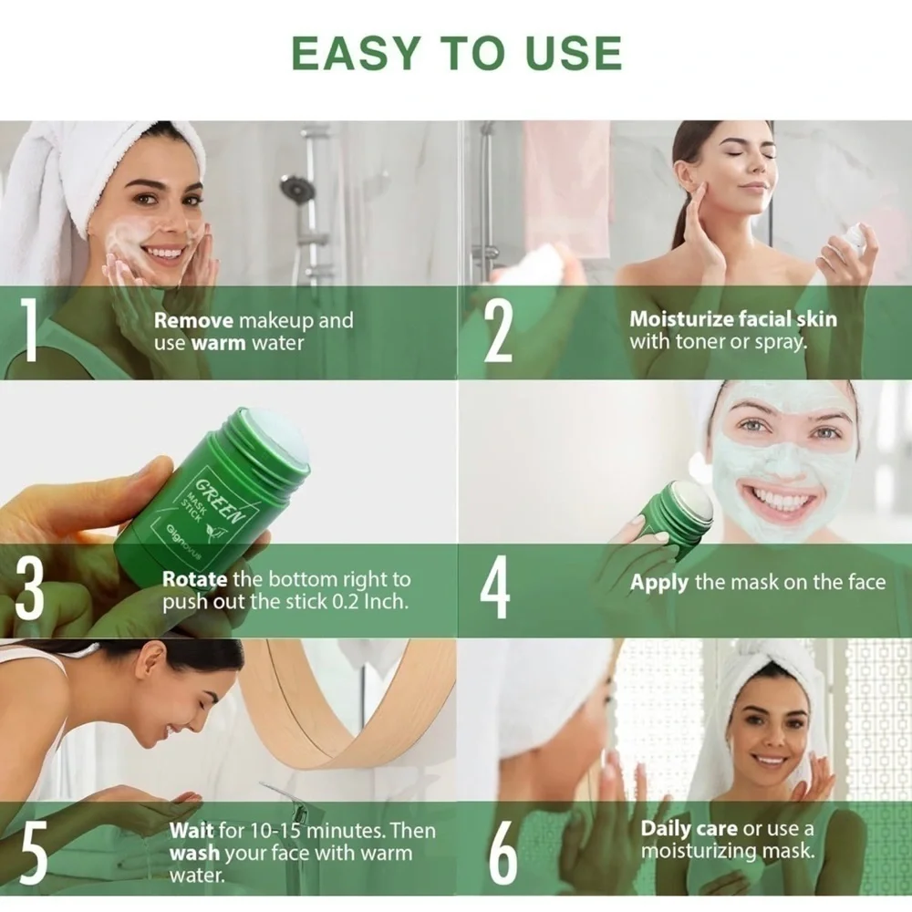 Green Tea Mask stick pack of two 1.4oz units